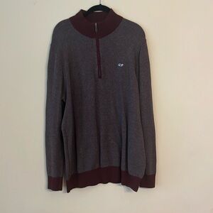 Vineyard Vines 1/4 zip, maroon